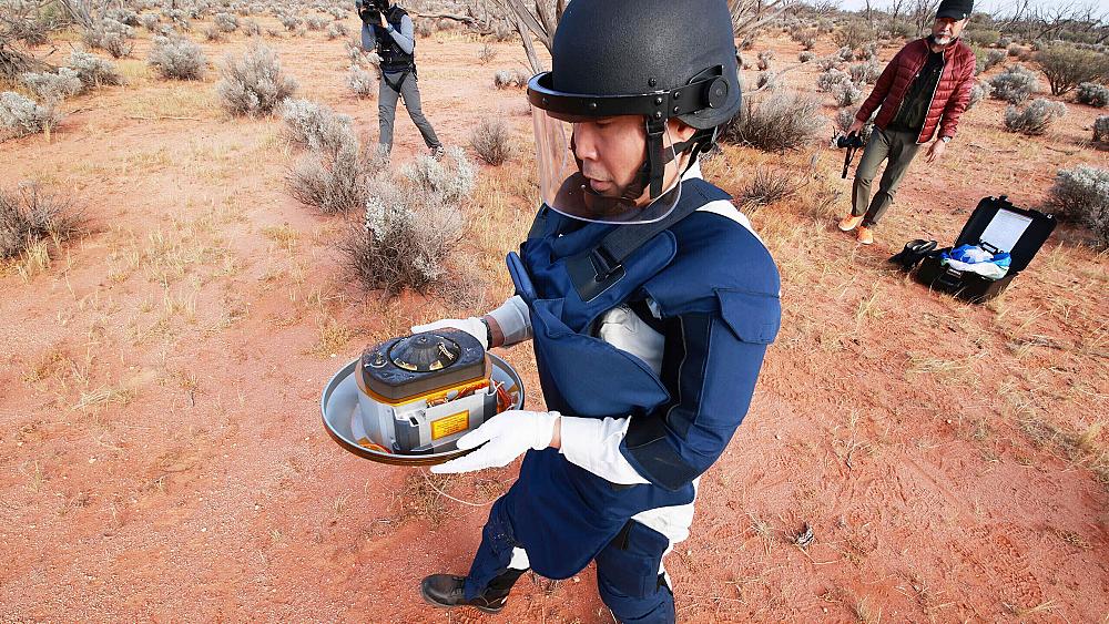 Capsule carrying first samples of asteroid subsurface recovered in Australia