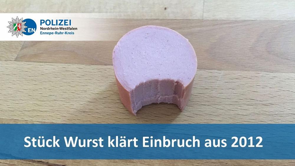 Own wurst enemy: Burglar's bite of a sausage helps police trace him nine years later