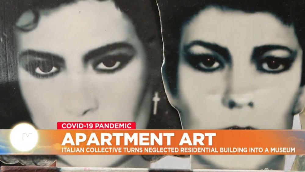 Italian artist collective turns Turin residential building into art gallery