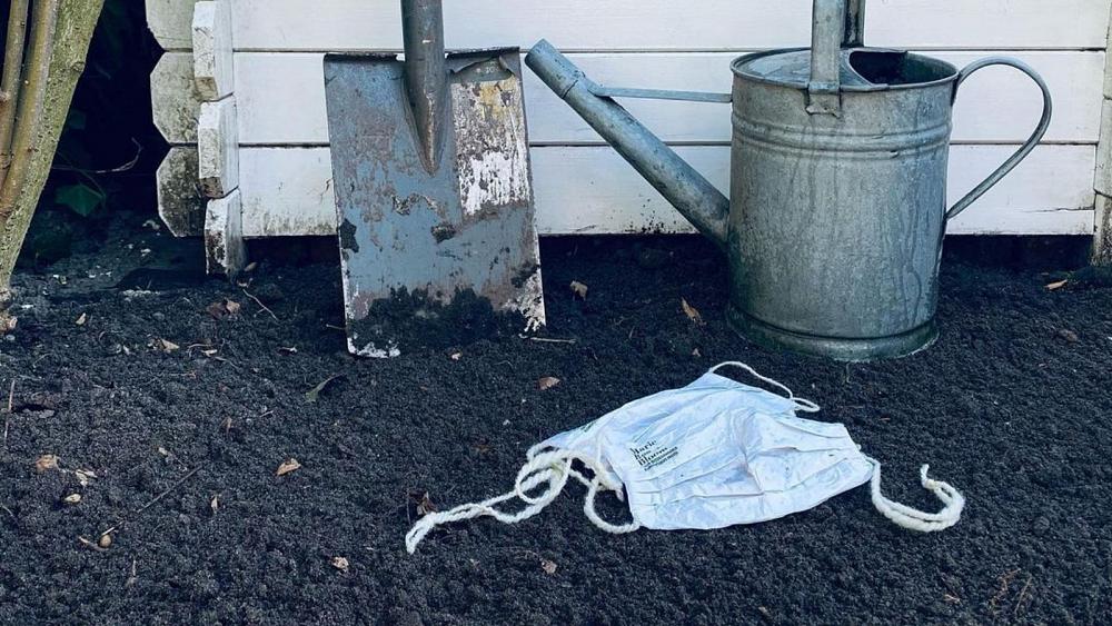 These disposable face masks are designed to be thrown away