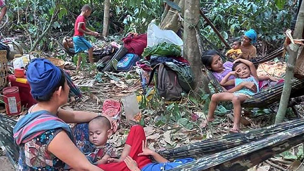 Thousands flee into Thailand following Myanmar air strikes