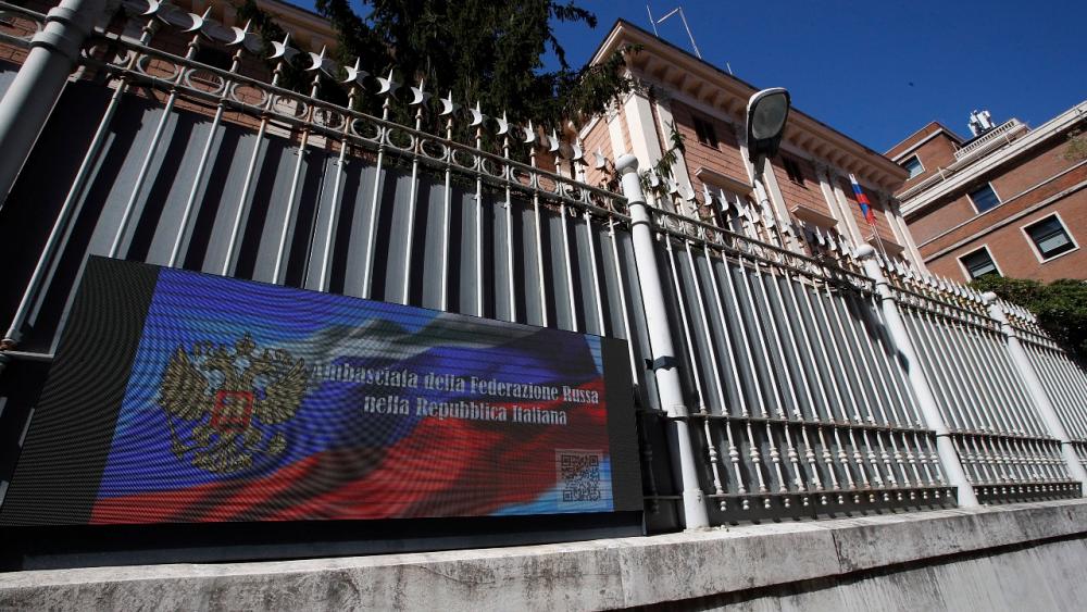 Rome expels two Russian embassy officials and arrests Italian naval officer in espionage sting