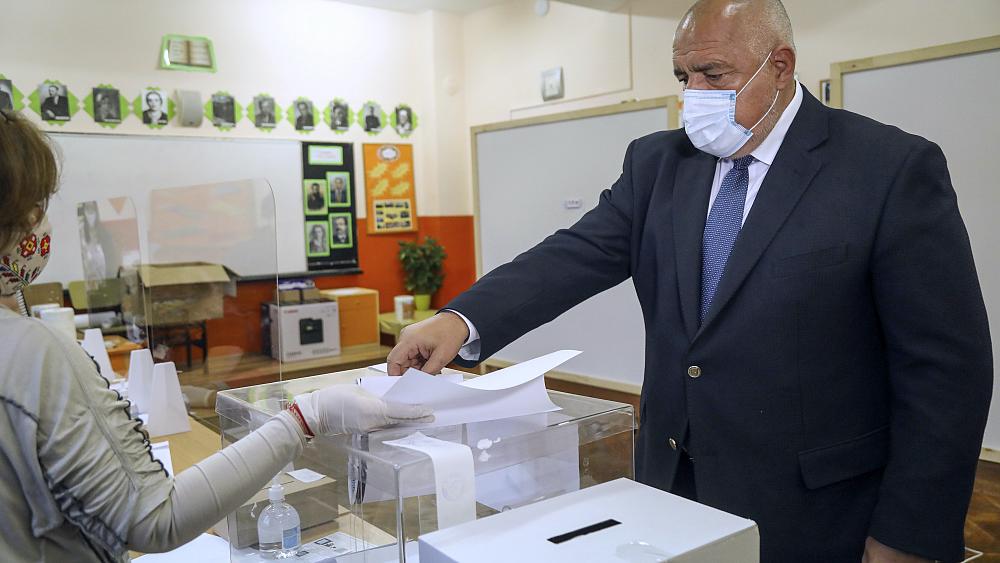 Bulgarian PM Borissov ahead in exit polls but loses ground to protest parties