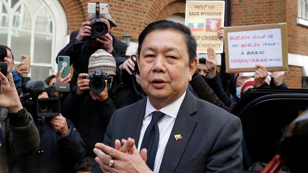 Myanmar's ambassador to UK 'locked out of embassy' over coup criticism