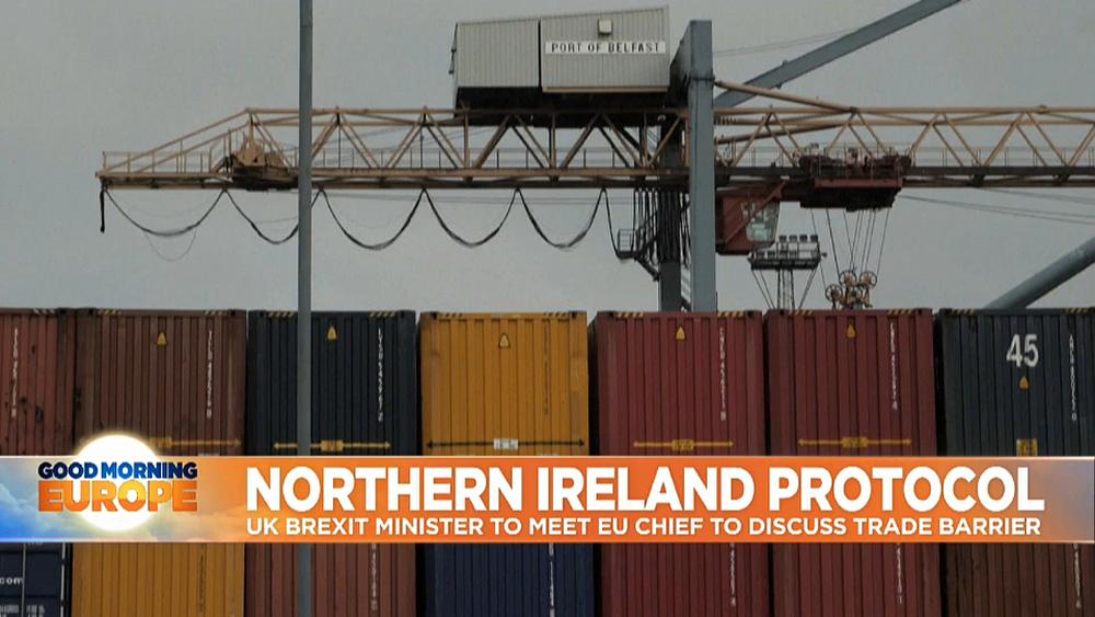 UK Brexit minister meets EU chief to discuss Northern Ireland Protocol