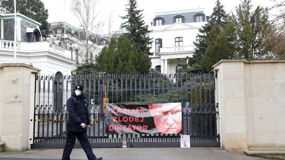 Czech Republic expels 18 Russian embassy staff for 'spying' in 2014 explosion case