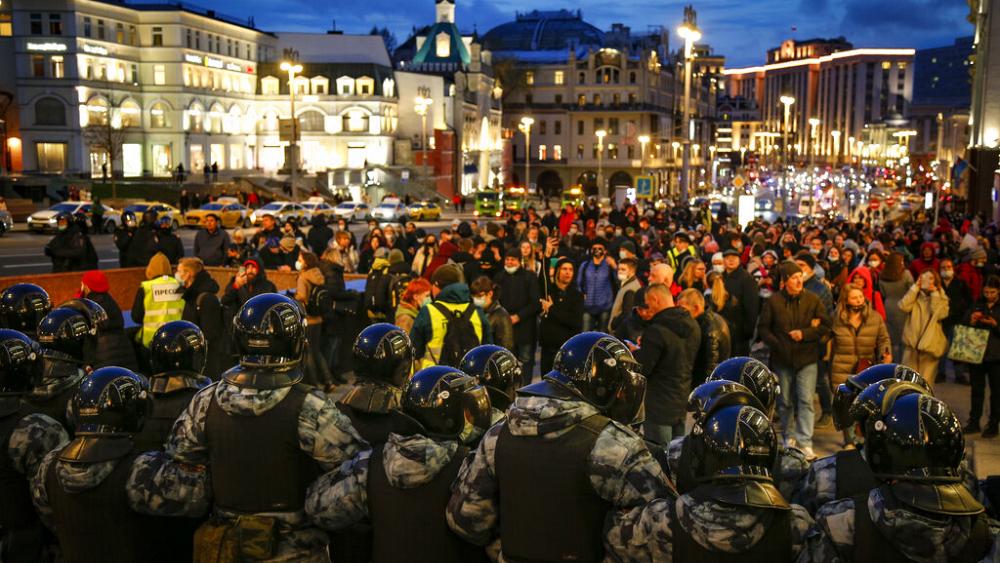 Watch: Navalny supporters protest across Russia despite hundreds arrested