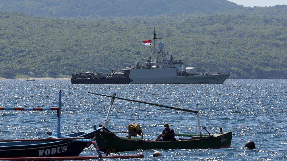 Search underway for Indonesian submarine thought to have sunk too deep