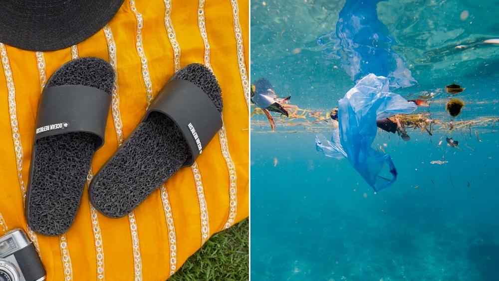 Waste on the Brazilian coastline is being turned into flip flops