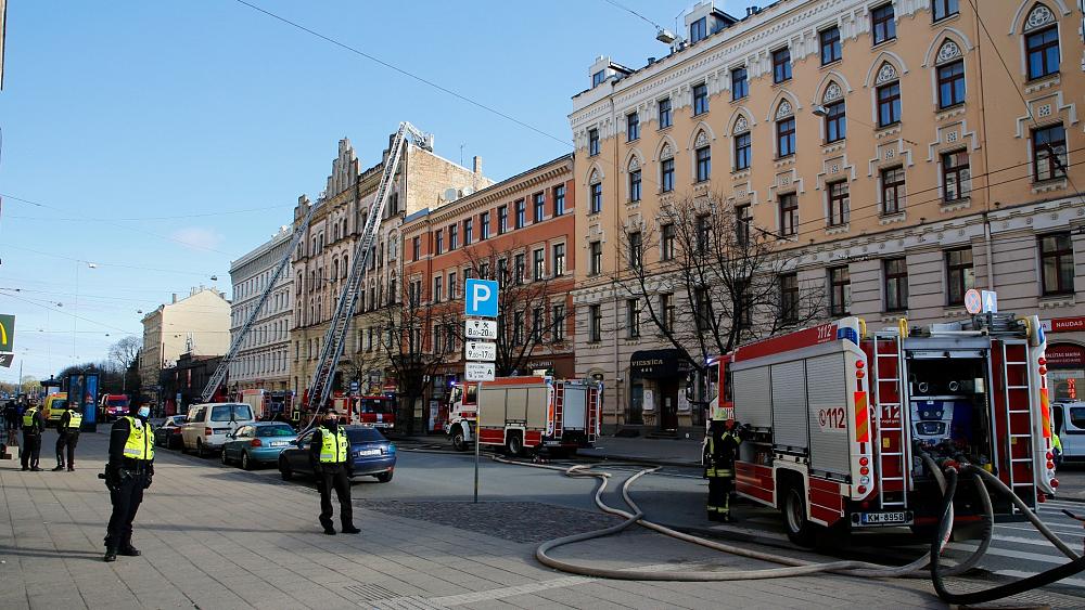 Riga fire: At least eight dead in blaze at illegal hostel in Latvian capital, police say