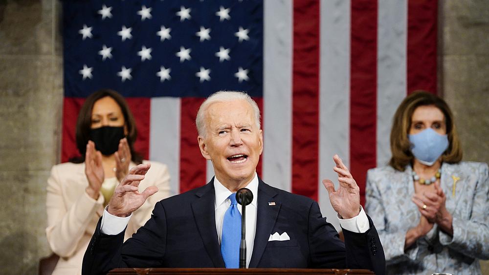 America's democracy 'is rising anew', Biden declares in first address to Congress