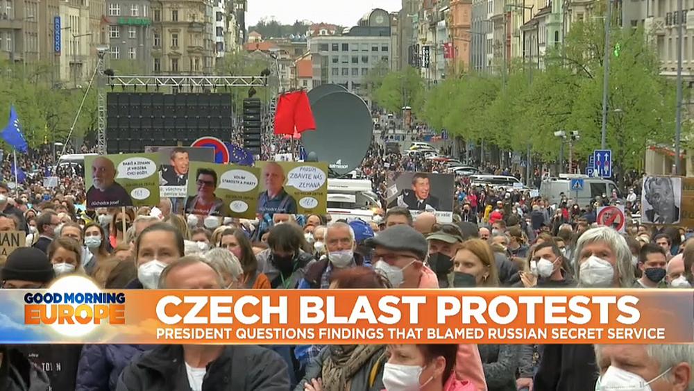 Czech Republic: Prague rocked with protests amid diplomatic row with Moscow