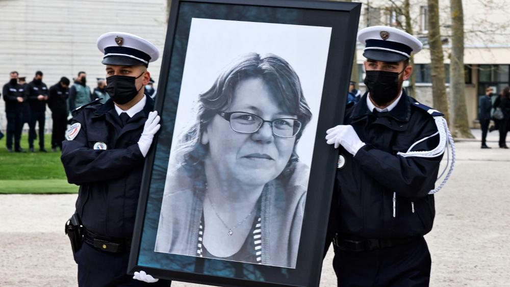 France honours police worker stabbed to death near Paris