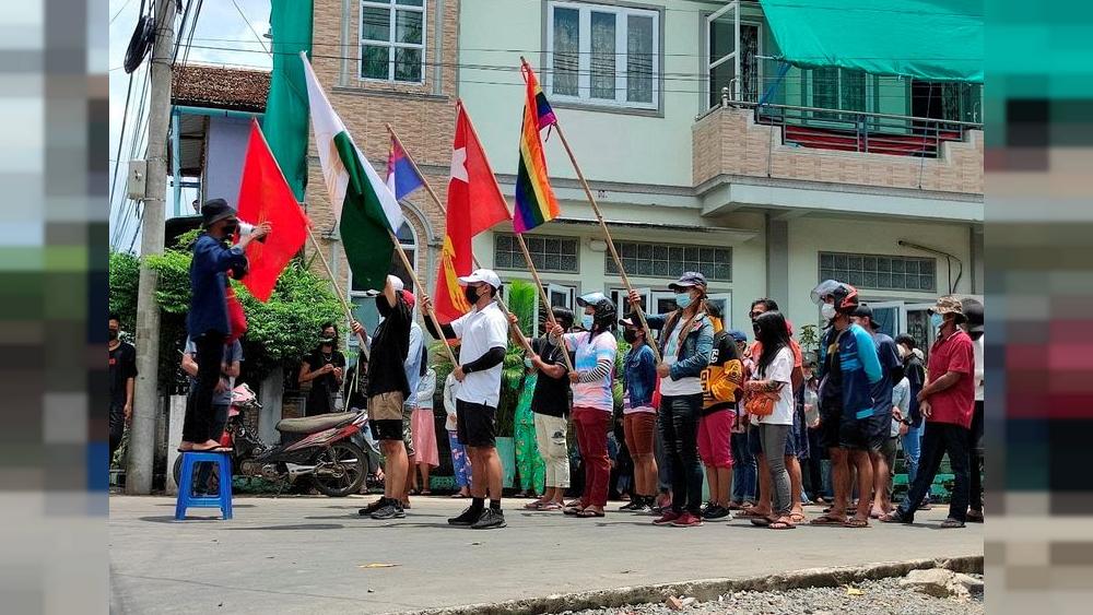 Myanmar protesters march three months after coup; U.N. warns of 'standstill'