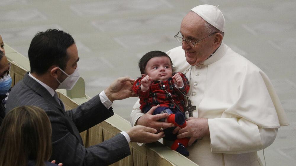 Pope Francis calls for incentives to boost Italy's ailing birth rate