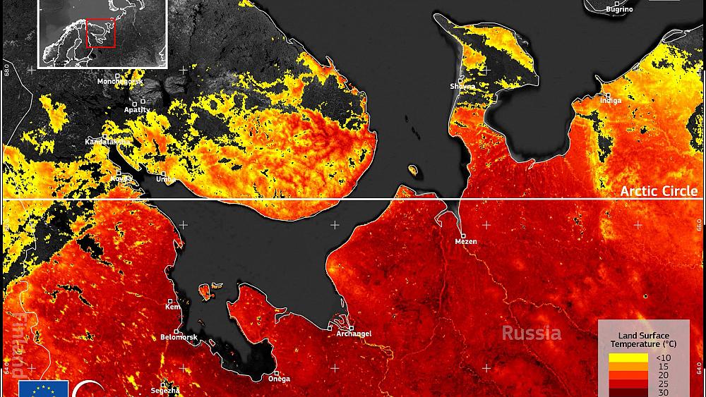 Record heat in northwestern Russia, Siberian wildfire season kicks off early