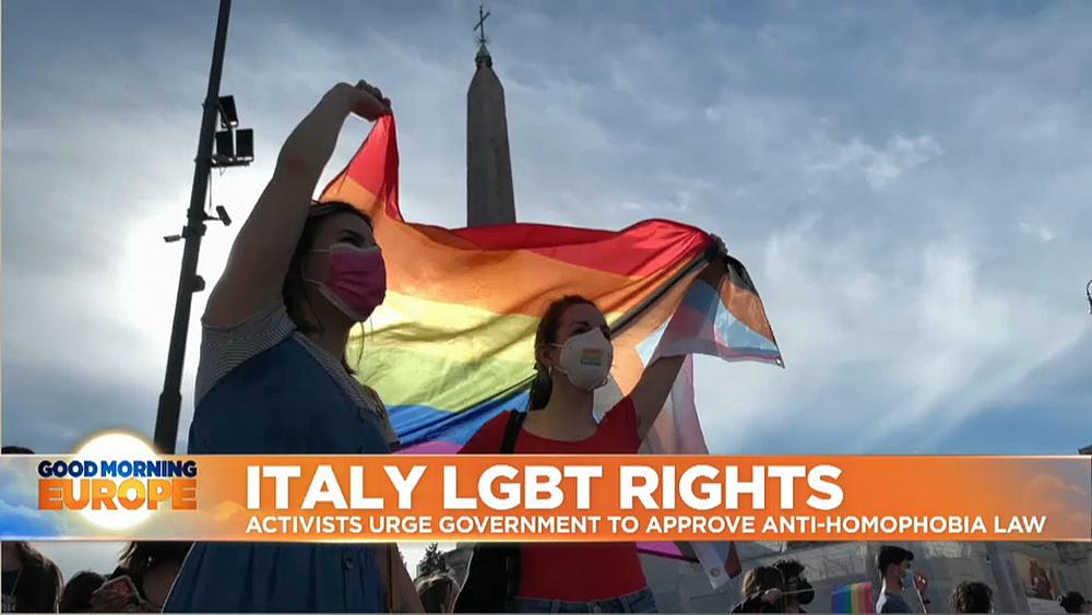 LGBT activists urge Italian government to approve anti-homophobia law