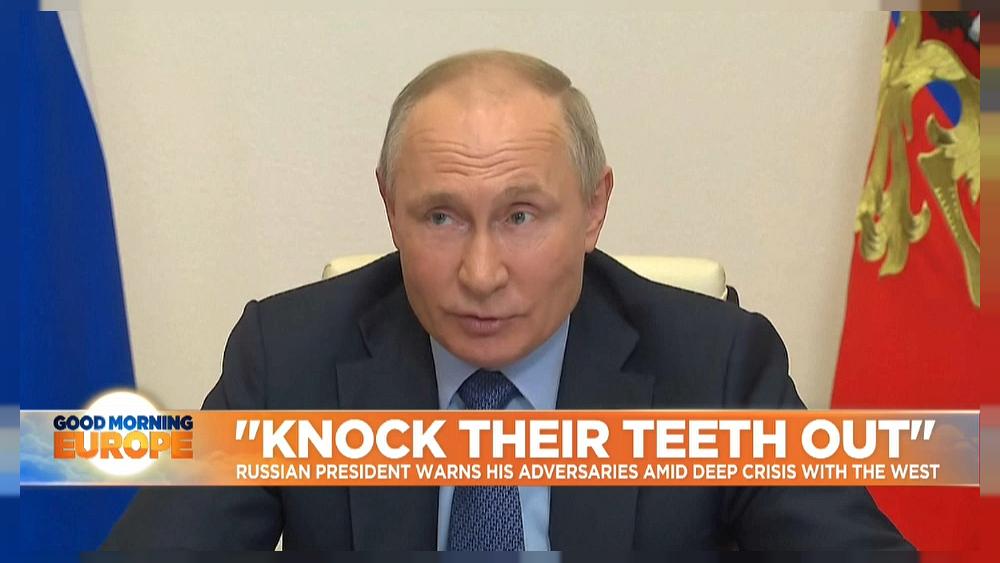Putin warns Russia's enemies will have 'teeth knocked out'