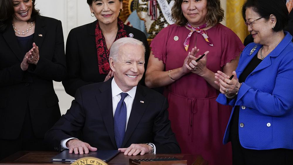 US President Biden signs bill to counter spike in anti-Asian hate crime