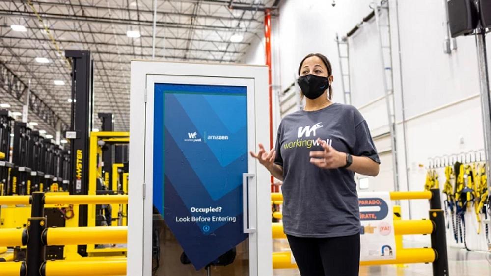 Amazon unveiled its new 'AmaZen wellness booth' for workers. Then it deleted the video