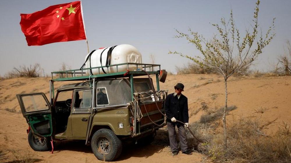 China farmers push back the desert – one tree at a time