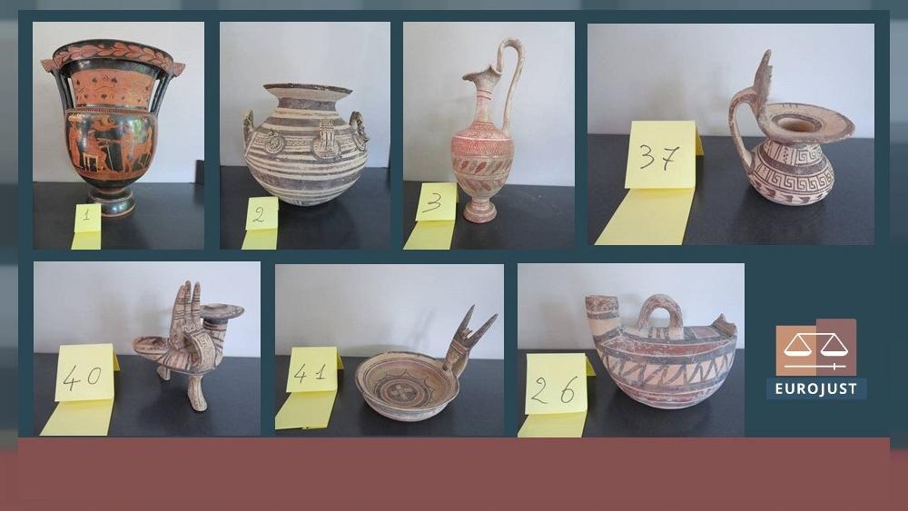 Huge haul of ancient pottery from Puglia, Italy returned from Antwerp by Carabinieri